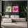 Kare Bild Pink Woman LED 80x80cm