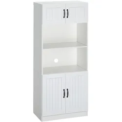 HOMCOM Küchenschrank Spanplatte, MDF