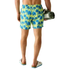 Regatta Badeshorts Loras Sharp Green/Sonic Blue Palm L