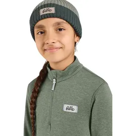 Odlo Grid Fleeceshirt Kinder shadow melange - grün