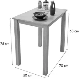 woodroom Kota 70 x 75 x 50 cm braun