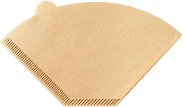Maxcook 16,5 cm/6,5 Zoll Kaffeefilter, 100 Stück #4 Kegelkaffeefilter 2-4 Tassen Einweg-Kaffeefilter Ungebleichtes Natur-#4-Filterpapier