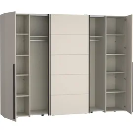Forte Schwebetürenschrank NARAGO 270,3 x 210,5 x 61,2 cm Beige