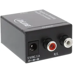 InLine Audio DA-Wandler - Eingang Toslink oder Cinch - Ausgang 2x Cinch Stereo