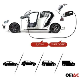 Omac Auto Handstaubsauger Staubsauger Autostaubsauger Nass & Trocken 12V Hepa Filter