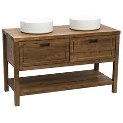 Naturel Country Badezimmerschrank unter Waschbecken 120x72,5x51 cm Palisander COUNTRY120ZBUMPA