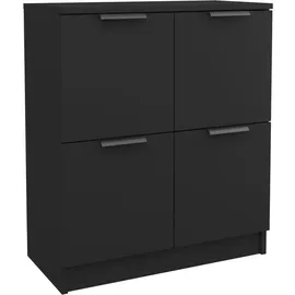 vidaXL Sideboards 2 Stk. Schwarz 60x30x70 cm Holzwerkstoff