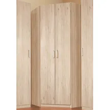 Priess Eckkleiderschrank PRIESS "Bilbao", braun (struktureichefarben hell), H:193cm T:36cm, Schränke, Eckkleiderschrank, mit 3 verschiedenen Fronten