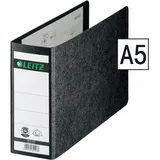 Leitz Ordner A5 80 mm Schwarz 2 Ringe 1076 Hartpappe Wolkenmarmor Querformat Recycled