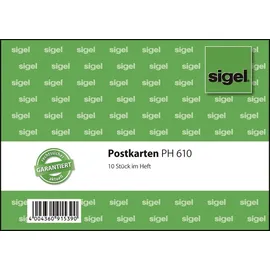 Sigel Postkarte Formularbuch PH610