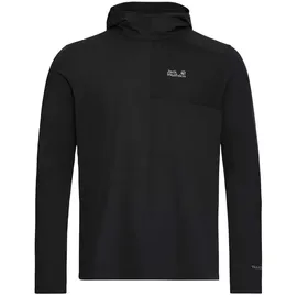 Jack Wolfskin Hoodie Schwarz L