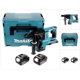 Makita DHR 264 2 x 18 V / 36 V Li-Ion SDS Plus Akku-Bohrhammer in Makpac 4 mit Einlage + 2 x BL 1840 18 V 4,0 Ah Li-Ion Akku