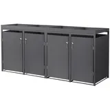 ML-Design Mülltonnenbox 264 x 80 x 124 cm anthrazit
