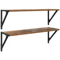 VidaXL Wandregal 80 x 25 x 25,5 cm Braun