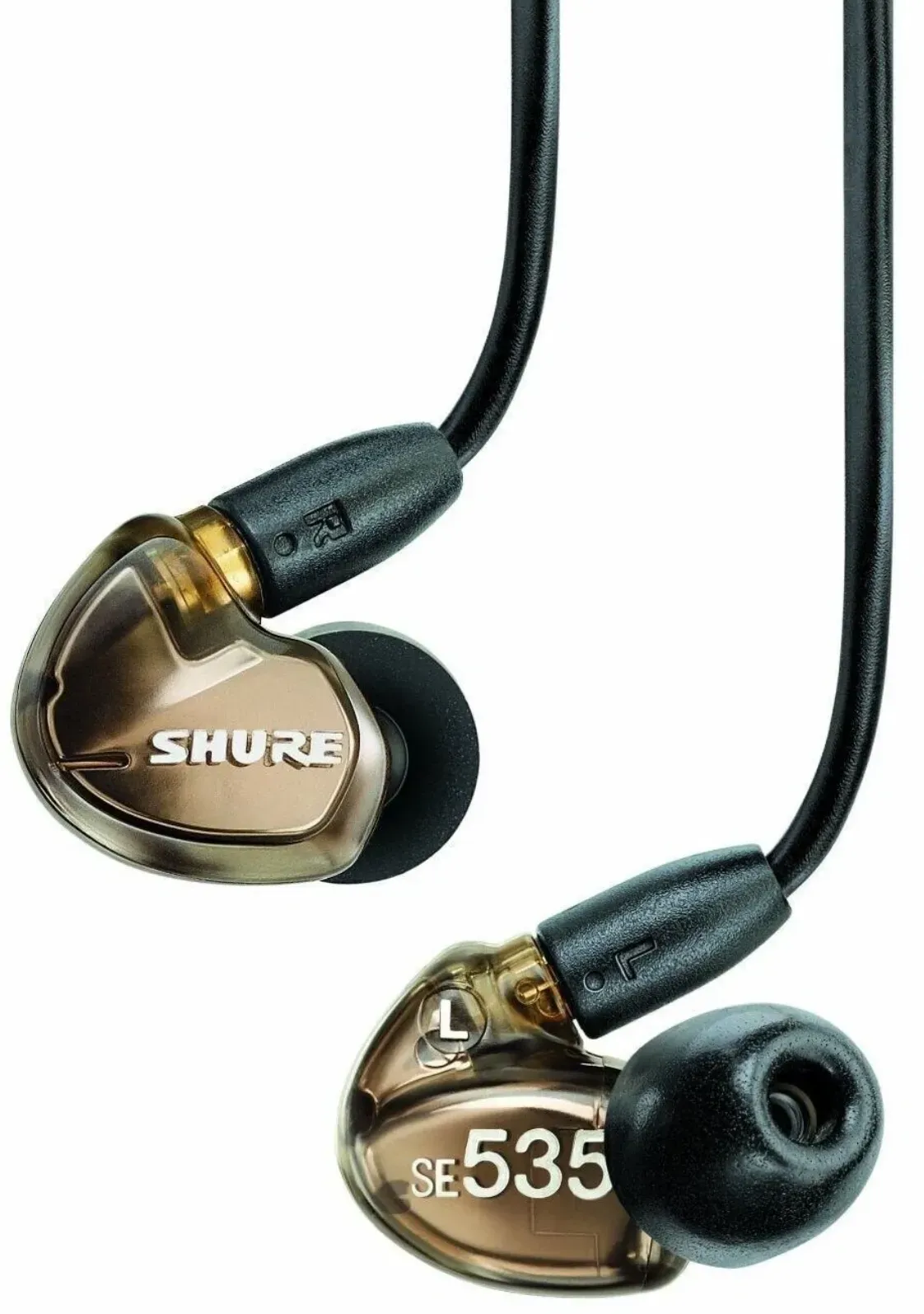 SHURE SE 535 Bronze Profi In-Ear Hi-Fi Kopfhörer mit Ohrhaken