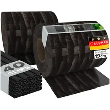 eloneo Sichtschutzstreifen 35 x 19 cm Rattan dunkel 2 St.