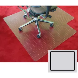 Bürostuhlunterlage für Teppichböden - Polycarbonat, rechteckig, 1200 x 900 mm