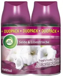 AIR WICK Freshmatic Max Nachfüller, 2 x 250 ml 38465 , Seide & Lilienfrische