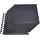 Vevor 12 x Puzzlematte Bodenschutzmatte 610 x 610 x 14 mm, Hochdichte EVA-Schaumstoffmatte, Ineinandergreifende Fitnessmatte Gymnastikmatte Sportmatte, Trainingsmatte Schwarz Heim-Fitnessstudio