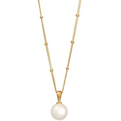 Elli Elli Halskette Kugelkette Muschelkernperle 925 Silber vergoldet Ketten   Damen 