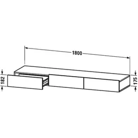 Duravit Schubkastenablage DuraStyle 180 x 15 cm