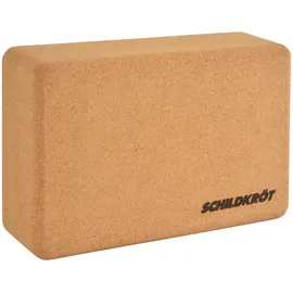 Donic Schildkröt Schildkröt Yoga-Block aus Naturkork, rutschfest, ergonomisch abgerundet, hygienisch & antistatisch