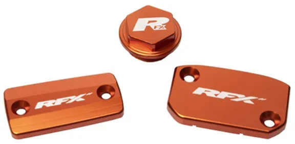 RFX Set tankdoppen Pro (Oranje) - KTM SX/SXF (Brembo rem en Magura koppeling)