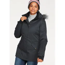 Skijacke, mit Kapuze, wasserdicht, winddicht, atmungsaktiv, schnell trocknend, Gr. 42, schwarz, , 872100-42