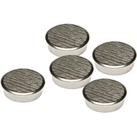 Franken Magnete silber, Metall Ø 25,0 mm, 5 St.