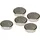 Franken Magnete silber, Metall Ø 25,0 mm, 5 St.
