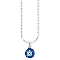 Thomas Sabo KE2218-007-1-L45V Damen-Kette mit blauem Nazar-Auge Anhänger Silber