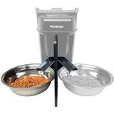 PetSafe Futterteiler mit Schüssel für 2 Haustiere, Automatischer Futterspender für Zwei Hunde oder Katzen, BPA-freier Kunststoff