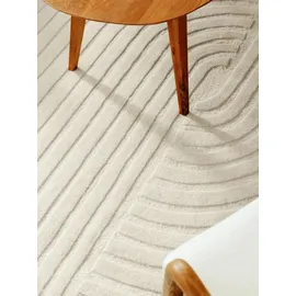 benuta pure Wollteppich, Yanis Ivory 120x170 cm, - Naturfaserteppich aus Wolle
