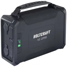 VOLTCRAFT VC-GP50 Powerbank 96000 mAh USB PD 2.0 Li-Ion Schwarz (matt) gleichzeitiges Laden und Entladen, LED Taschenlampe