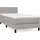 vidaXL Boxspringbett mit Matratze Hellgrau 100x200 cm Stoff - Grau