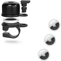 AirBell Fahrradklingel, 31,8 mm + Apple AirTag 4er-Pack