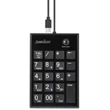 Perixx PERIPAD-202C USB-C Nummernblock USB-Hub Schwarz