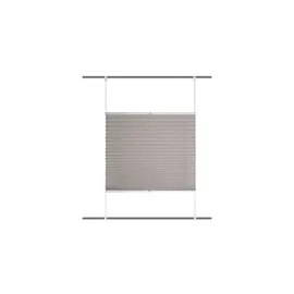 HOME WOHNIDEEN Plissee UP&DOWN 70 x 210 cm grau