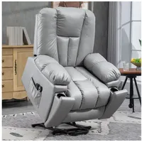Homcom Fernsehsessel mit Aufstehhilfe Elektrisch 96 x 106 x 94 cm Grau