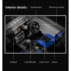 CaDA Bricks CaDA Mazda FC3S RX-7 weiß C61022W