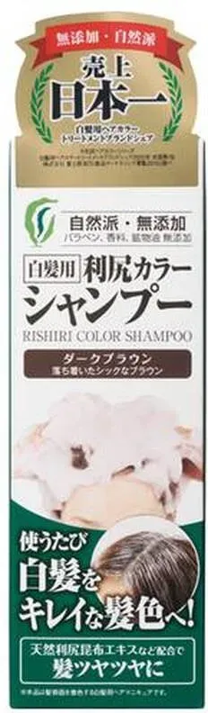 Pyuru Rishiri Kelp Haarfarbendes Shampoo (Dunkelbraun) 200 ml