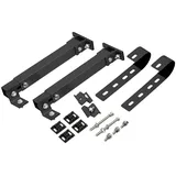 Universal-Balkon- & Zaun-Geländer-Halterungen für Solarmodule, schwarz