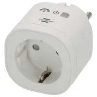 Brennenstuhl 1294880 Wi-Fi Smarte WLAN-Steckdose Innenbereich, Steckdose 3680 W