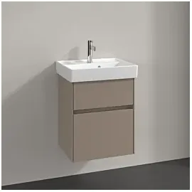 Villeroy & Boch Villeroy und Boch Collaro Waschtischunterschrank C00600VM 46x54,6x37,4cm, Waschbecken mittig, taupe