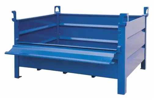 Hardwex Stapelpalette mit Klappwand, 800x600x600 mm