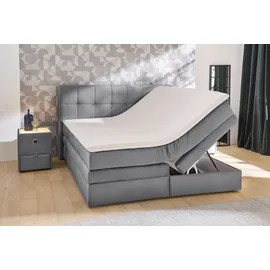 JOB Boxspringbett AMY, 180 x 200 cm - Samt mit Bettkästen