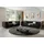 s-style möbel Polstergarnitur 3+2 Gustav aus Cord-Stoff mit bequemem Sitz, (1x 3-Sitzer-Sofa, 1x 2-Sitzer-Sofa) schwarz