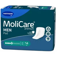 PAUL HARTMANN AG Inkontinenz-Einlage Hartmann MoliCare Premium Men Pad 5 Tropfen 14 Stück blau|weiß