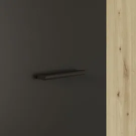 Forte NET306 Schuhschrank 68,7 x 36,5 x 181,1 schwarz