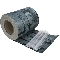 PVC Sichtschutz Streifen Privatsphäre Doppelstabmatten Zaun Folie Stein - Optik 140m (4x 35m)